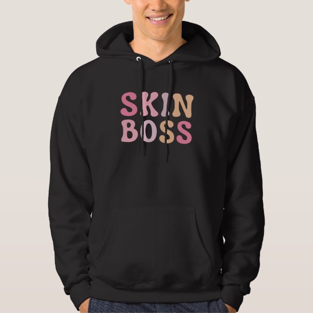Skin Boss Licensed Esthetician Skin Care Hoodie (Vorderseite)