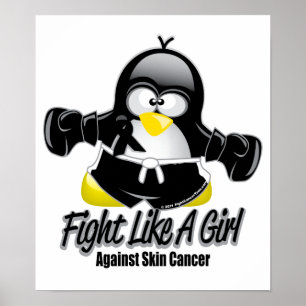 Skin Cancer Fighting Pinguin Poster