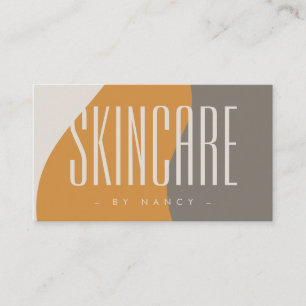 Skincare Earth Tones Rustic Boho Visitenkarte