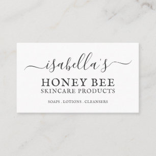 Skincare Handle Skriptpte Skincare Business Card Visitenkarte