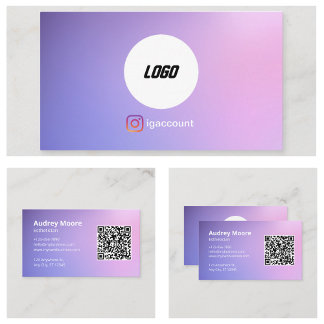 Skincare Makeucian Services Logo QR Code Visitenkarte