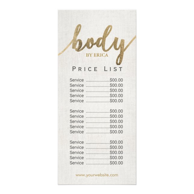 Skincare Salon Body Wellness-Center Esthetician Pr Werbekarte (Vorne)