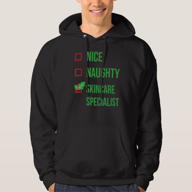 Skincare Specialist Funny Pajama Weihnachten Hoodie (Vorderseite)