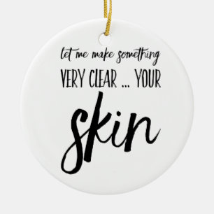 Skincare Weihnachtsverzierungs-Geschenkgeschenk Keramikornament