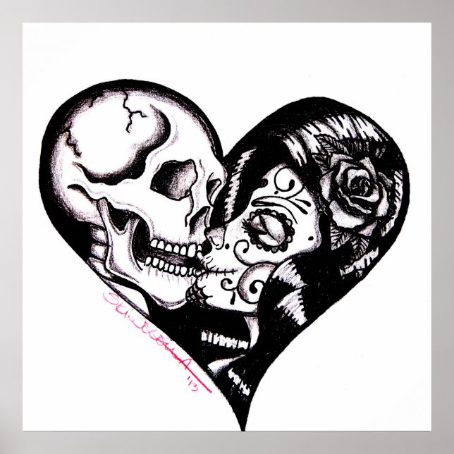 Skinderella "Heart Kiss" Poster (Vorne)