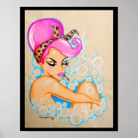 Skinderellas "Bubble Bath"-Druck