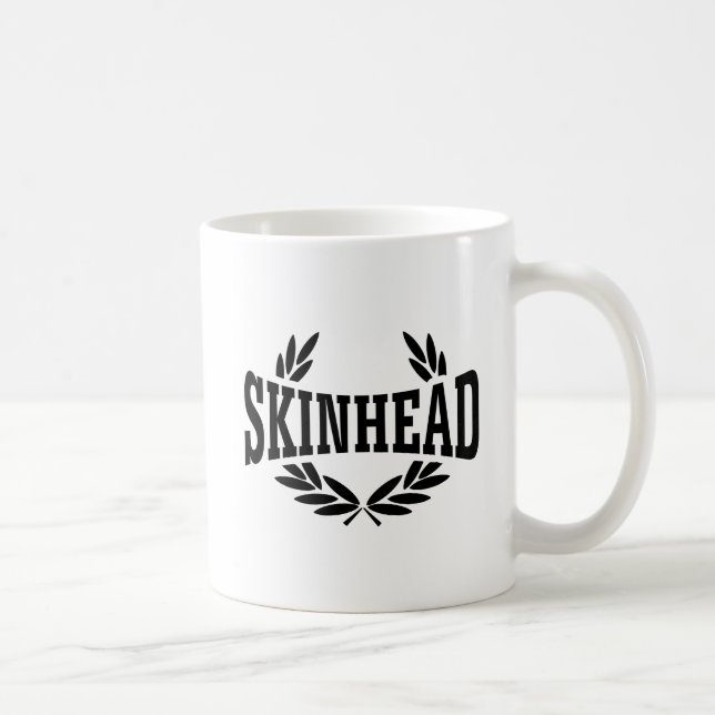Skinhead-Lorbeer-Tasse - Kaffeetasse (Rechts)