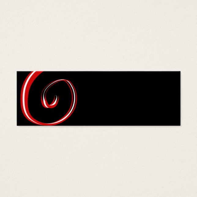 Skinnenkarte Rot Weiß und Schwarz (Vorderseite)