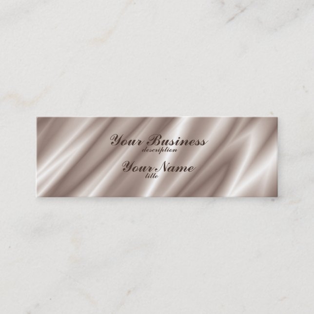 Skinny Business Card Papier Seidensekt Mini Visitenkarte (Vorderseite)