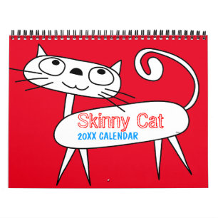 Skinny Cat Calendar Kalender