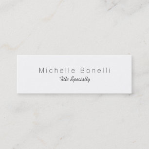 Skinny Classy Stylish Business Card Mini Visitenkarte