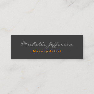 Skinny Gray Beruflich Trendy Business Card Mini Visitenkarte
