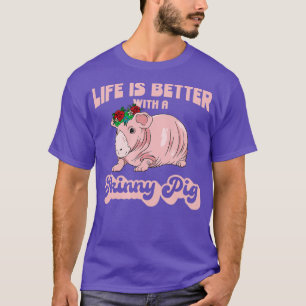 Skinny Pig Lover gibt Cavy Pet Rodent Guinea Pig T-Shirt