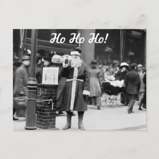 Skinny Santa, Anfang der 1900er Feiertagspostkarte