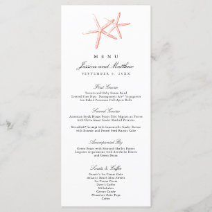 Skinny Starfish   Menükarte