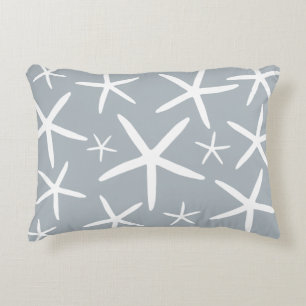 Skinny Starfish   Silver Gray Zierkissen
