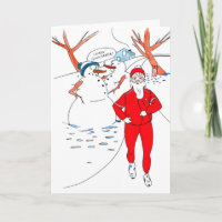 Skinny Weihnachtskarte für den Runner