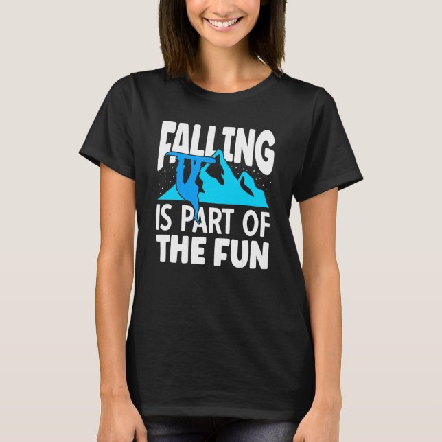 Skiort Falling ist Teil des Fun Snowboardens T-Shirt (Vorderseite)