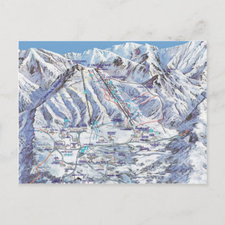 Skiort, Rumänien, Piana Brasov, Erholungsortkarte Postkarte