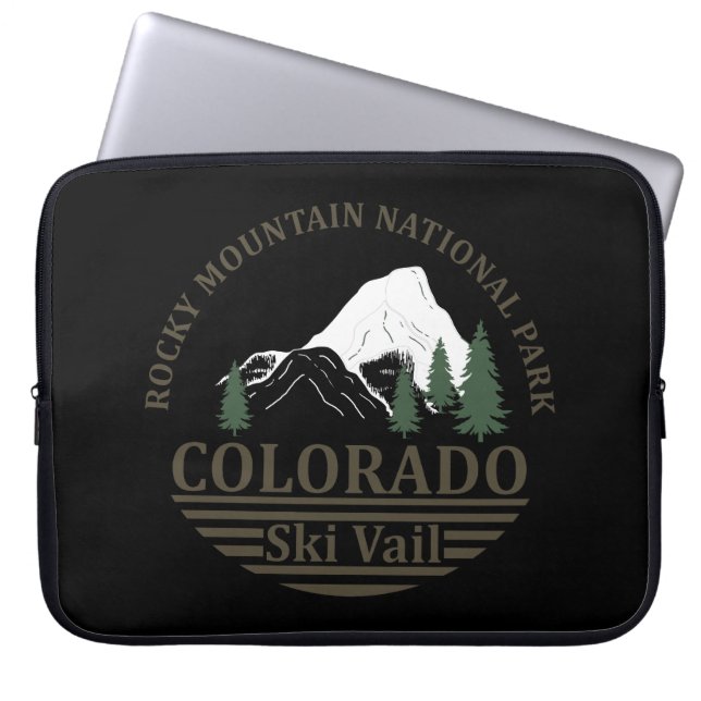 Skiort Vail Colorado Laptopschutzhülle (Vorderseite)