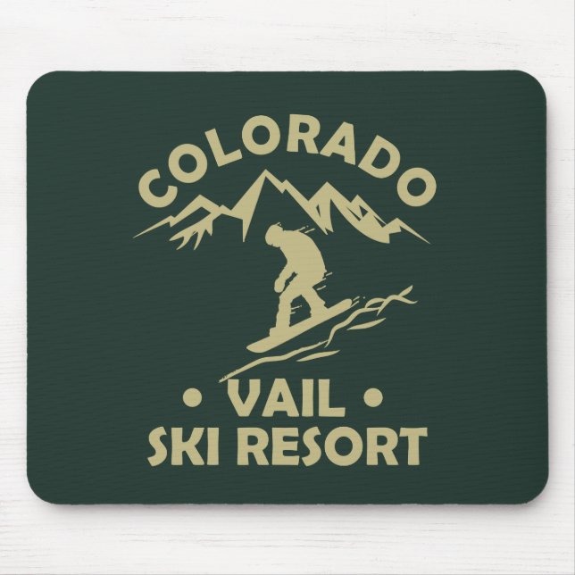 Skiort Vail Colorado Mousepad (Vorne)