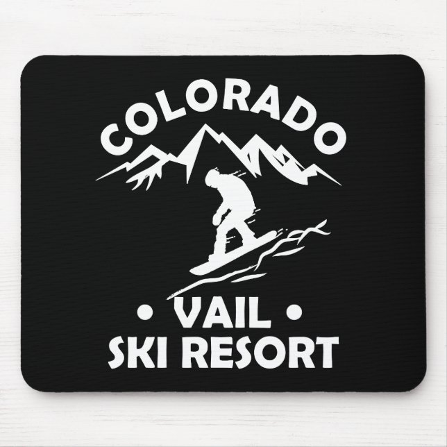 Skiort Vail Colorado Mousepad (Vorne)