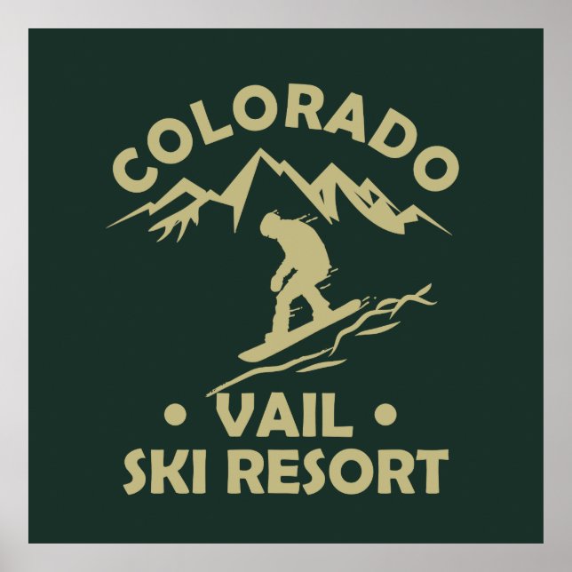 Skiort Vail Colorado Poster (Vorne)