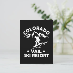 Skiort Vail Colorado Postkarte