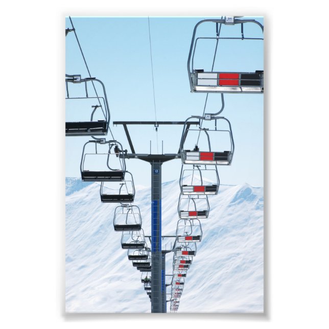 Skipark Sessellifte Fotodruck (Vorne)