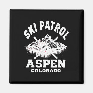 Skipatrouille Aspen Colorado Skifahren und Snowboa Magnet