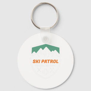 Skipatrouille Du fällst Wir ziehen Skifahrer Istan Schlüsselanhänger