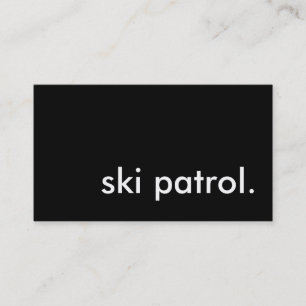 Skipatrouille. Visitenkarte