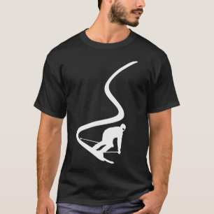 Skipiste Berg Skifahren Schnee Skifahren T-Shirt