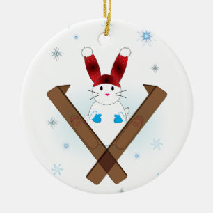 Skipiste Keramikornament