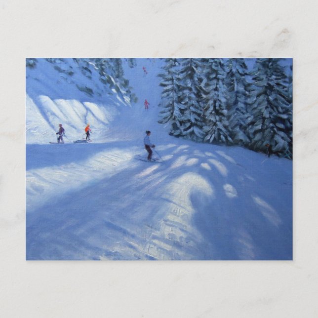 Skipiste Morzine Postkarte (Vorderseite)
