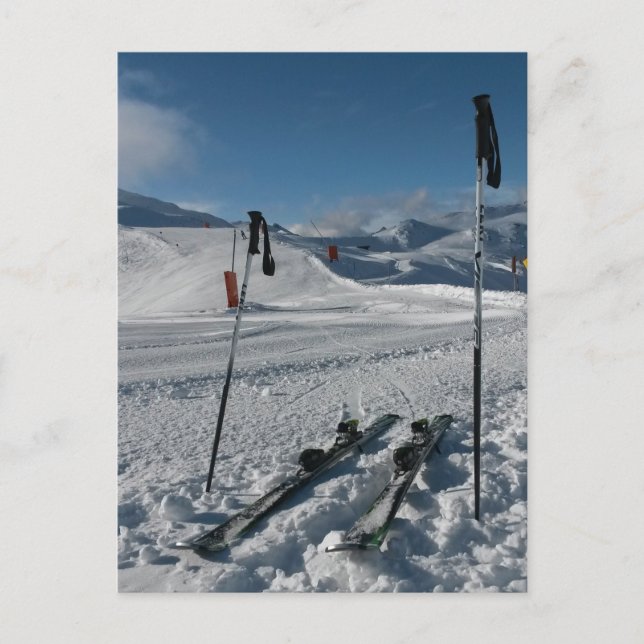 Skipiste Postkarte (Vorderseite)