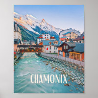 Skiplakat Chamonix