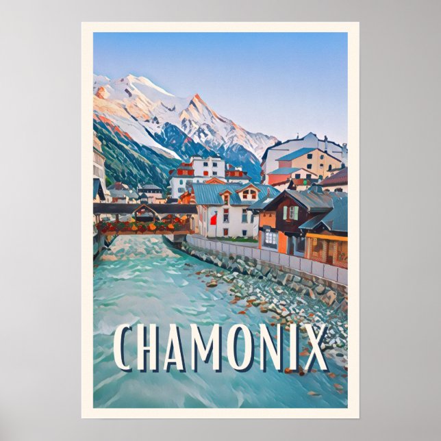 Skiplakat Chamonix Poster (Vorne)