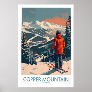 Skiposter Copper Mountain Wandkunst Wintersport Poster