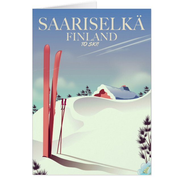 Skiposter Saariselkä Finnland (Vorne)