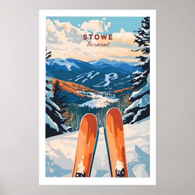 Skiposter Stowe Vermont 1 Poster (Vorne)