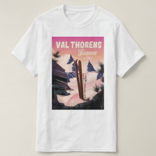 Skiposter Val Thorens, Frankreich T-Shirt