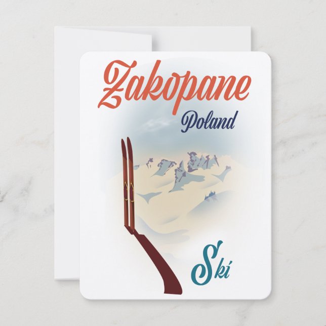 Skiposter Zakopane Polen (Vorderseite)