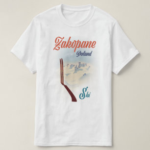 Skiposter Zakopane Polen T-Shirt