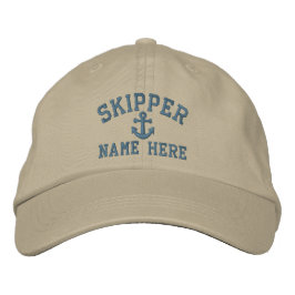 Skipper - anpassbar bestickte baseballkappe