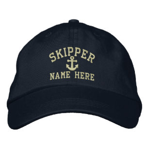 Skipper - anpassbar bestickte kappe
