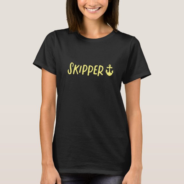 Skipper Boat Segeln 2 T-Shirt (Vorderseite)