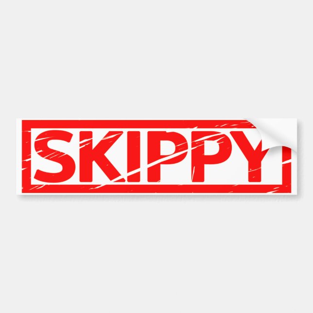 Skippy Briefmarke Autoaufkleber (Vorne)