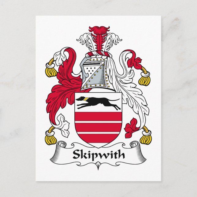 Skipwith-Familienwappen Postkarte (Vorderseite)