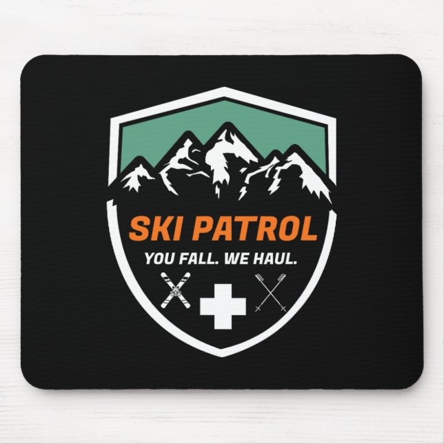 Skiraum du Fall Wir Haul Skier Assistenz Skipass Mousepad (Vorne)